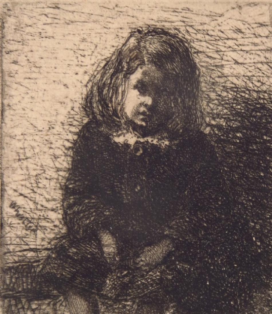 Whistler, Am. 1834-1903, "Little Arthur", etching (1 of 5)