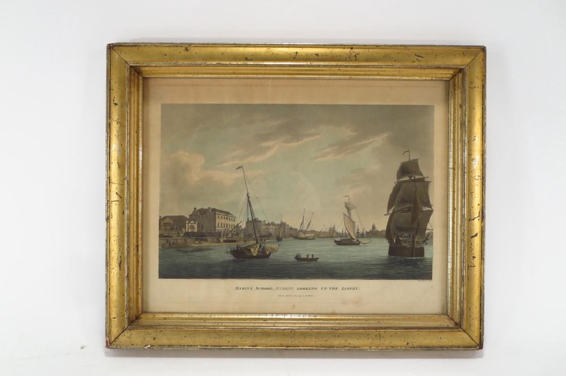 James Malton, "Dublin..Liffey", 1796, aquatint (1 of 3)