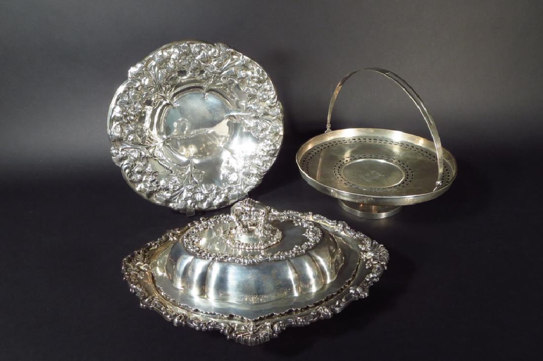 Three Pieces of Sterling Silver Tableware, 20th C. (1 of 7)