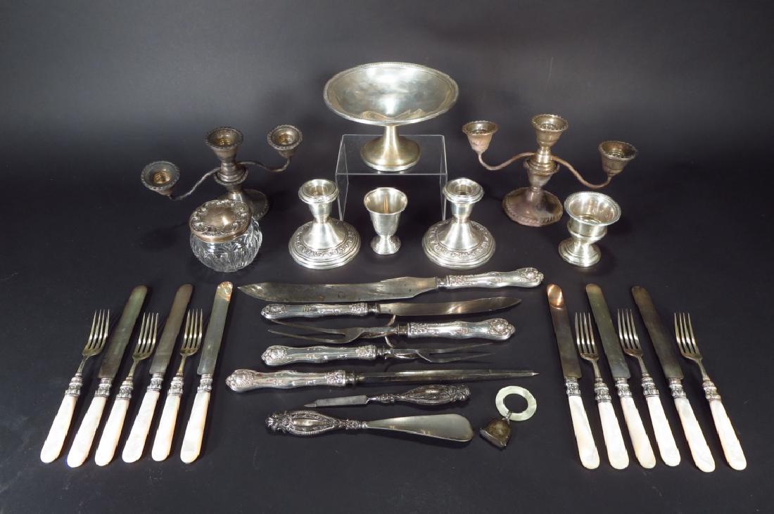 Lot of Weighted Sterling Silver Articles (1 of 7)