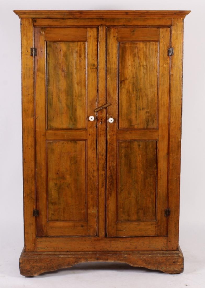 Grain-Painted Wall Cupboard, L18th/ E19th C. (1 of 6)