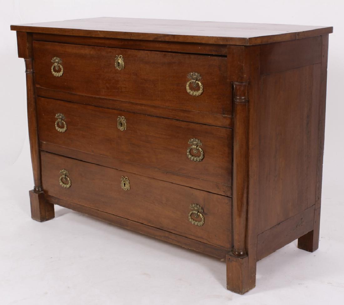 French Empire 3-Drawer Chest, c. 1830 (1 of 4)