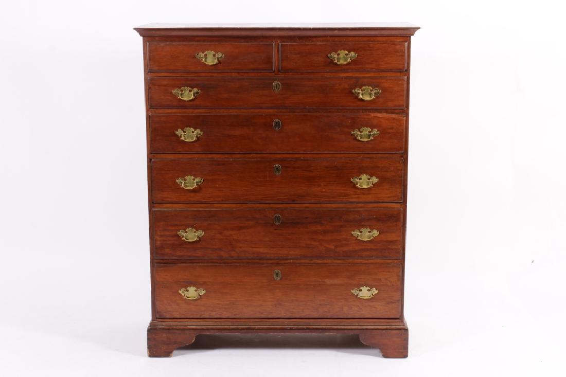 American Chippendale Pine 7 Drawer Chest,19th C. (1 of 3)