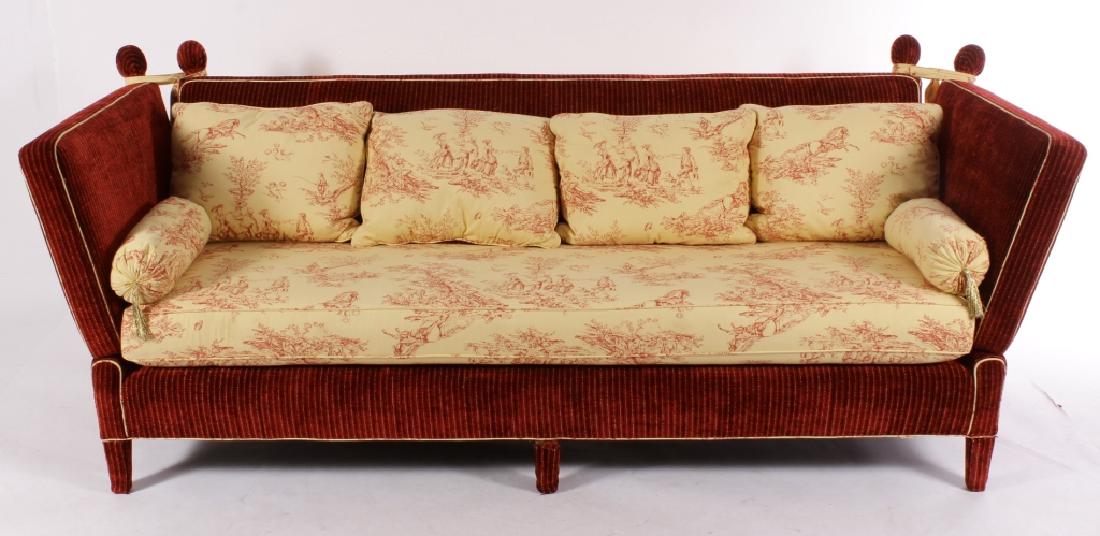 Custom Fully Upholstered Knole Sofa,20th C. (1 of 4)