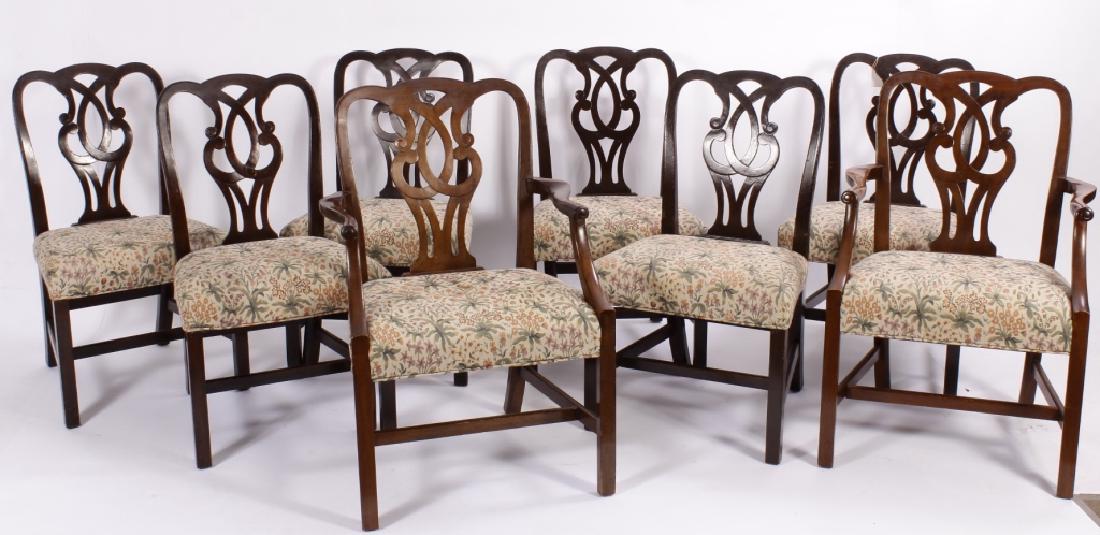 Eight Georgian Style Mahogany Dining Chairs (1 of 5)
