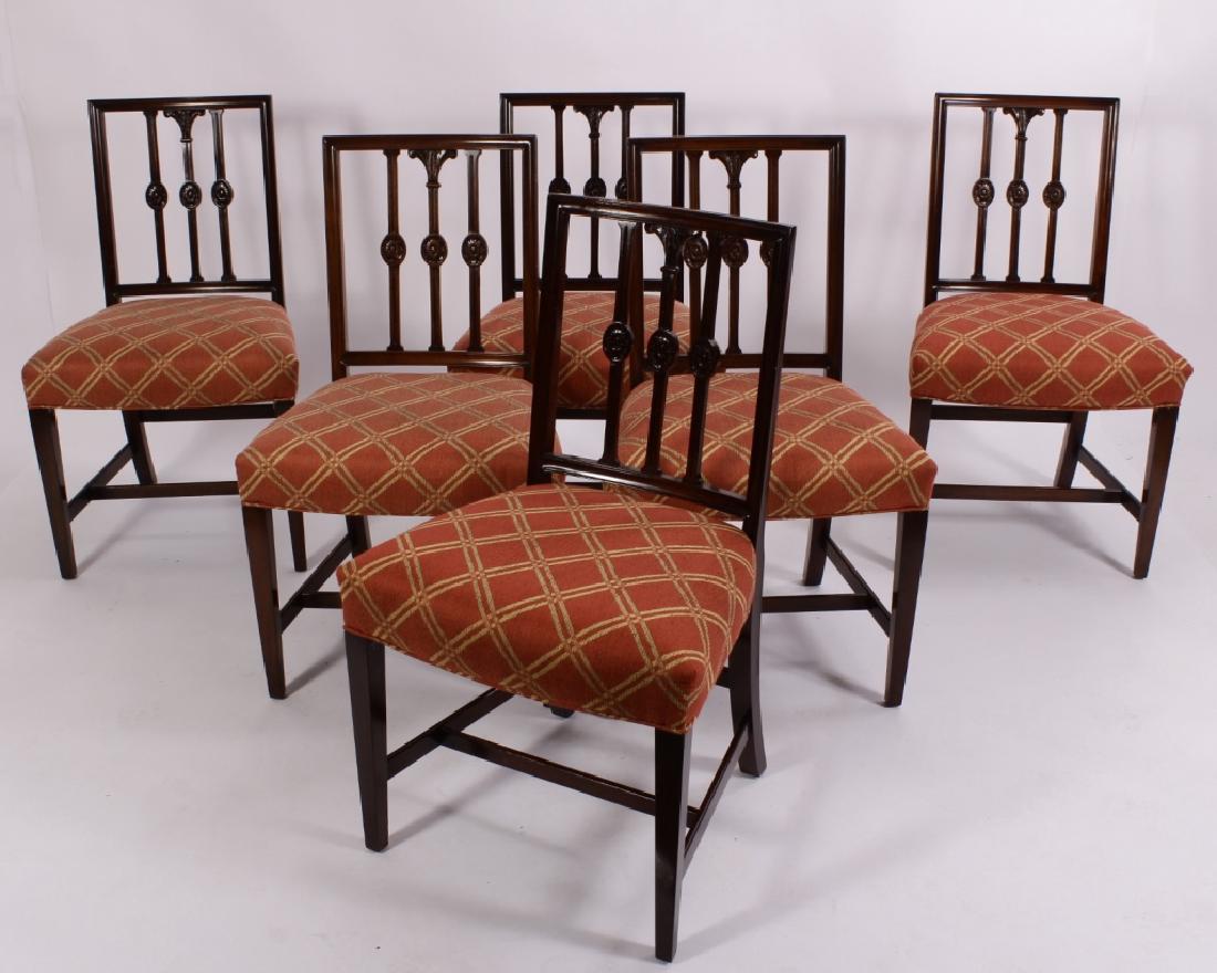 6 Antique Reproduction Side Chairs, Kravet Fabric (1 of 2)