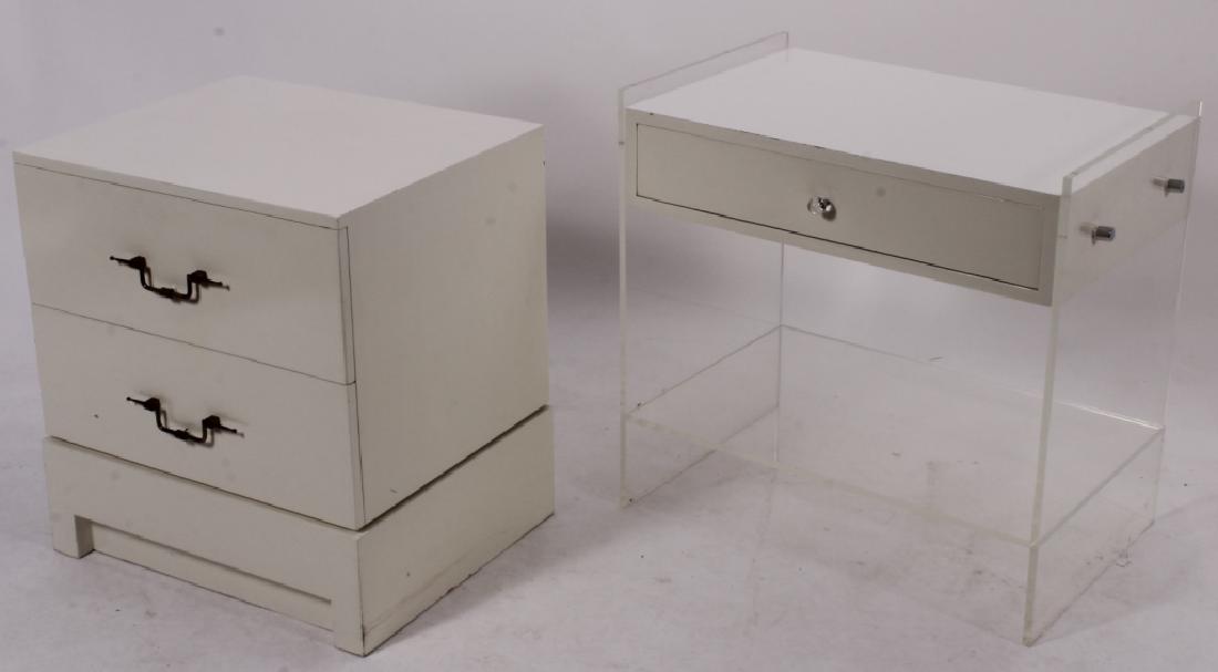 2 Midcentury White Lacquer Side Cabinets (1 of 3)