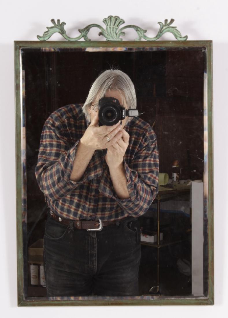 Copper Framed Beveled Mirror, Signed/Dated 1928 (1 of 2)