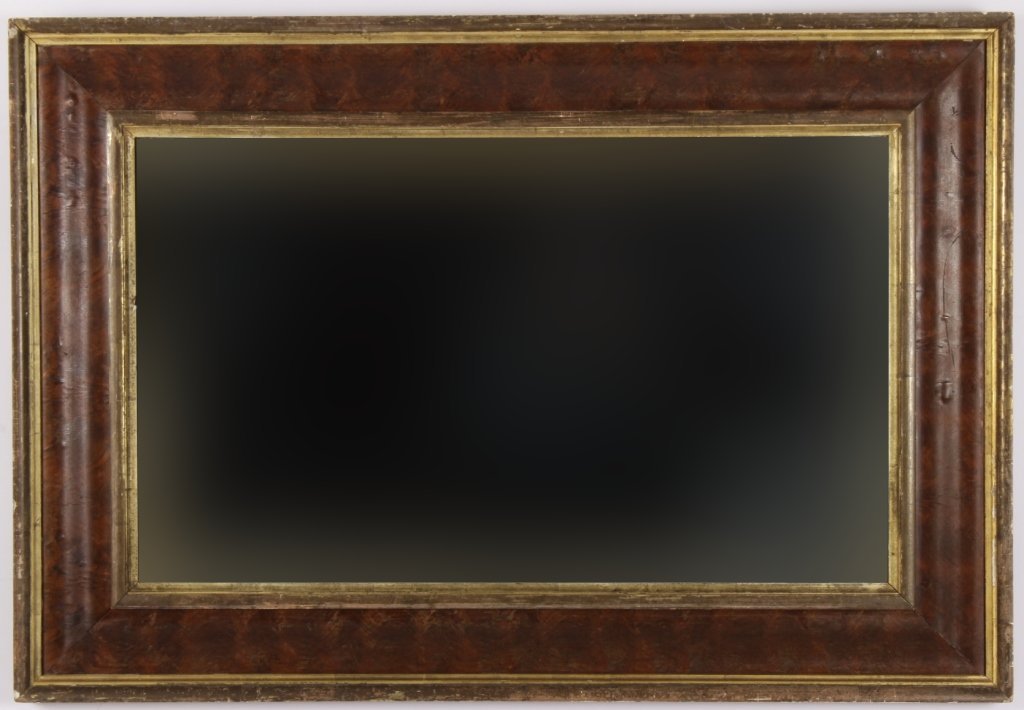 Mahogany and Gilt Wood Ogee Mirror, 19th C. (1 of 5)