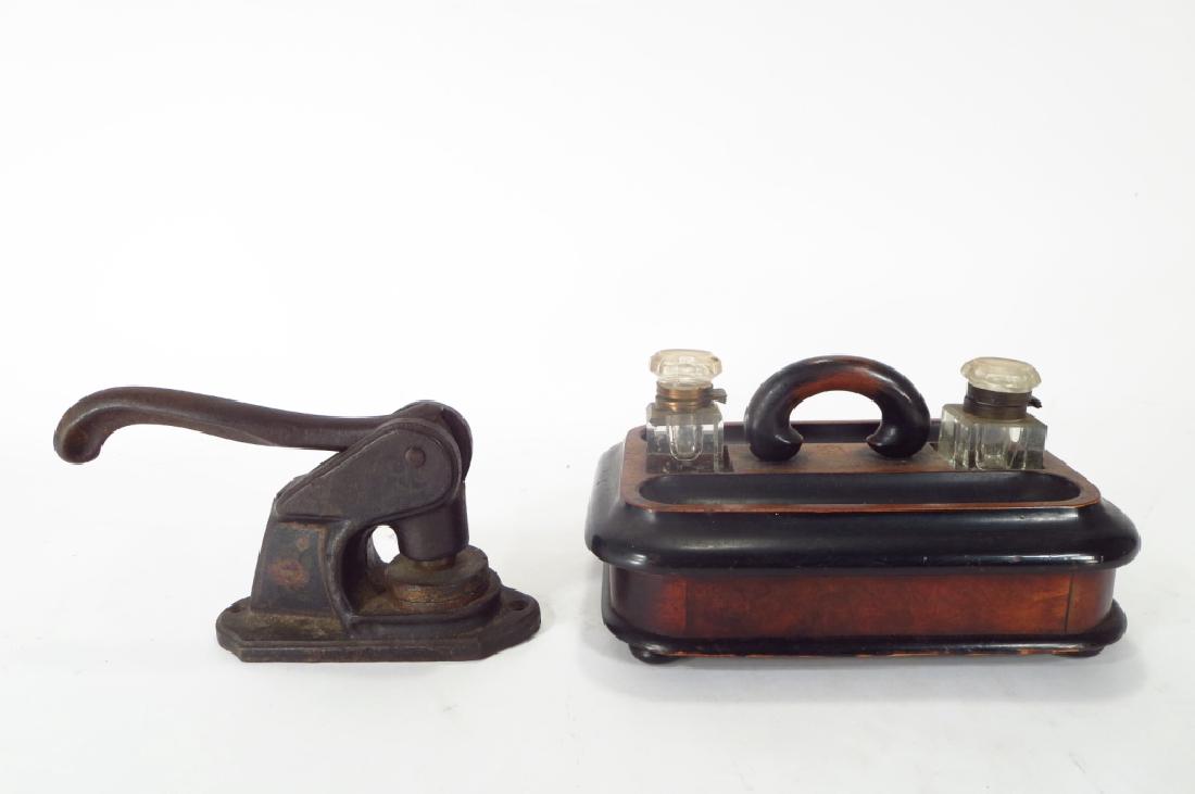 Antique Seal Embosser and Desk Set, 19th C. (1 of 4)