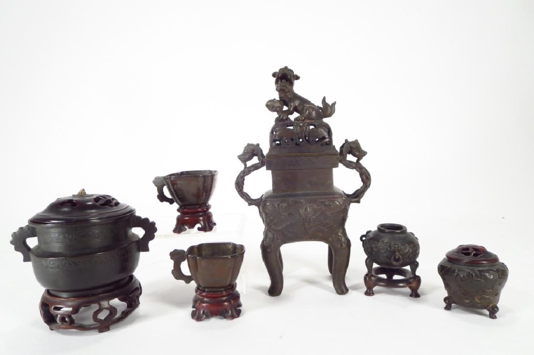 Six Asian Bronze Vessels (1 of 4)
