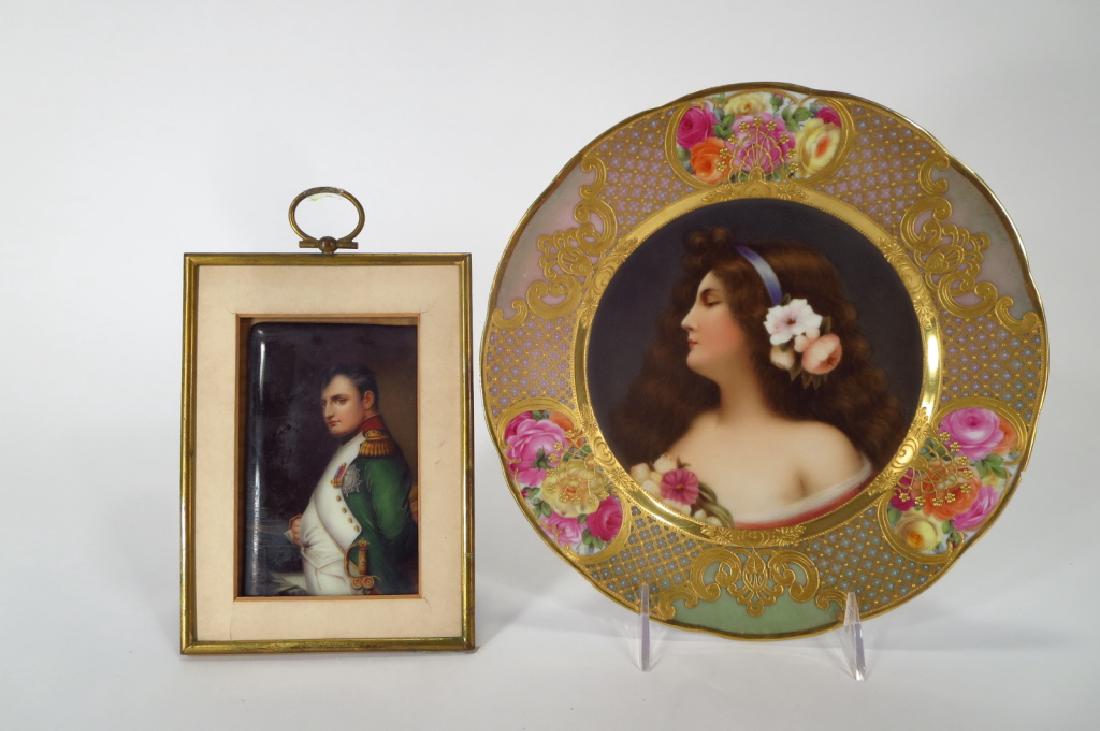 Portrait of Napoleon on Porcelain & Portrait Plate (1 of 7)