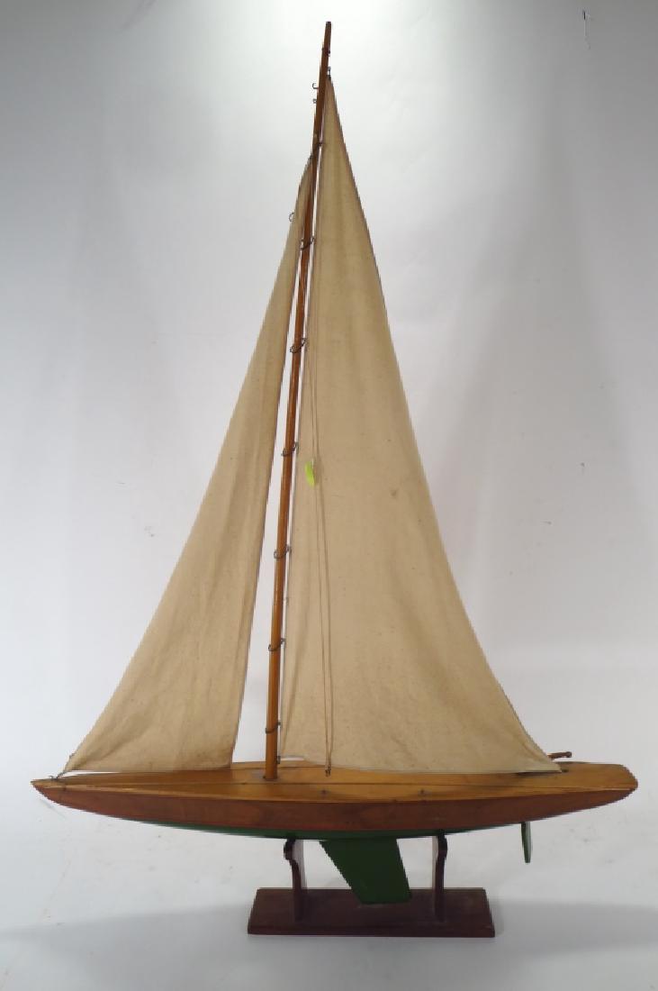 Antique Pond Yacht on Stand (1 of 3)
