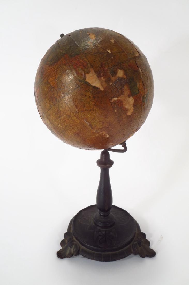 Victorian Desk Globe on Cast Iron Base (1 of 5)