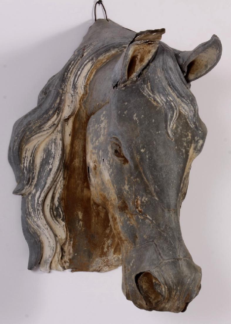 Hanging Metal Horse Head, 20th C. (1 of 8)