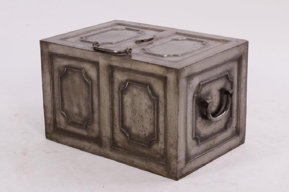 Antique British Steel Strong Box (1 of 4)