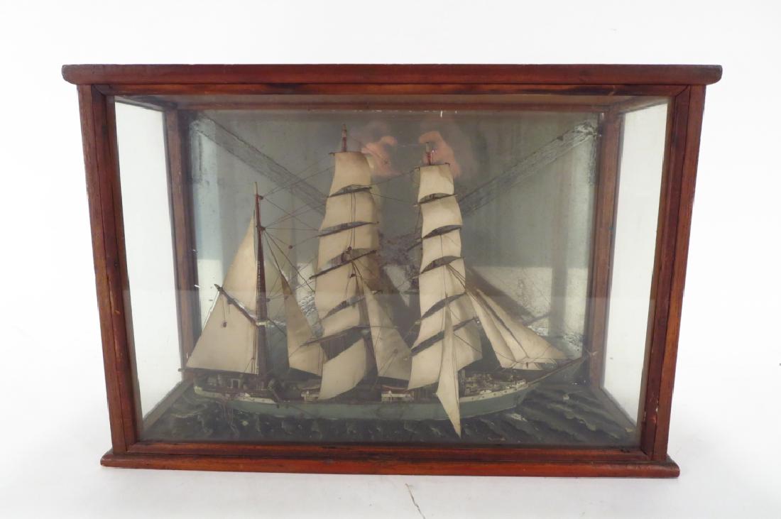 Antique Tabletop Ship Diorama, 19th C. (1 of 5)