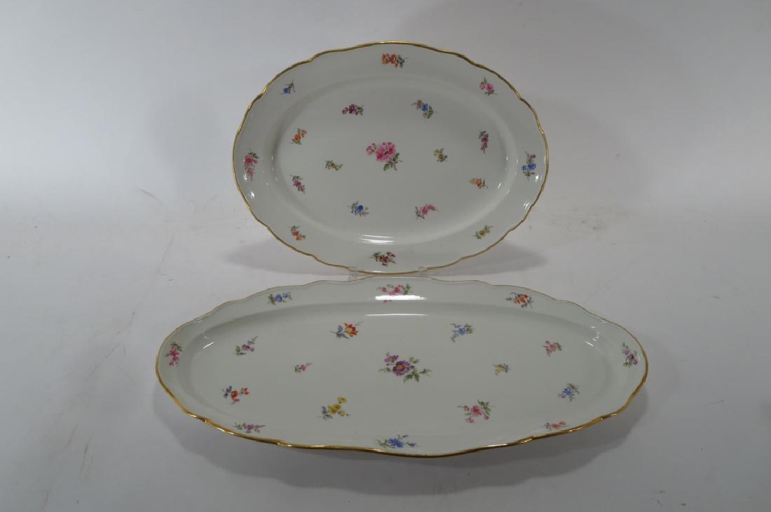 Two Large Meissen Meat & Fish Platters c. 1900 (1 of 7)
