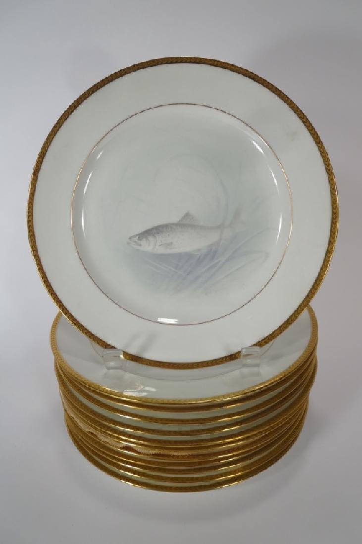 Lenox for Tiffany Fish Plates, c. 1910 (1 of 4)