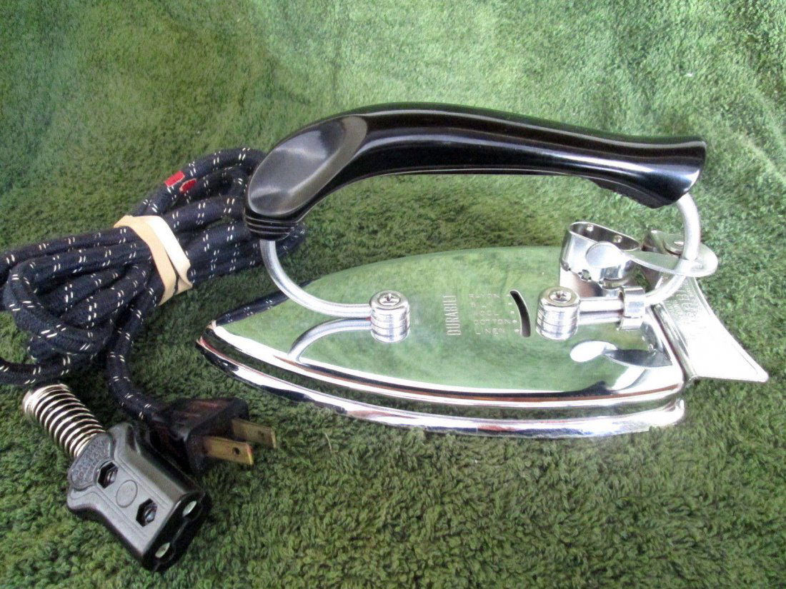 Durabilt Folding Travel Iron By The Winsted Conn. Mfg.