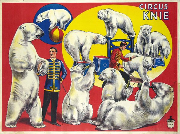 Original Plakat Circus Knie 1930 Poster