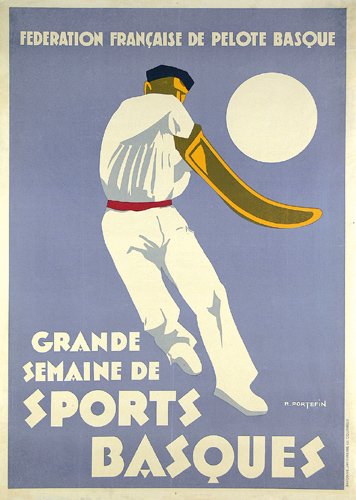 Original Plakat SPORTS BASQUES 1930 Poster **