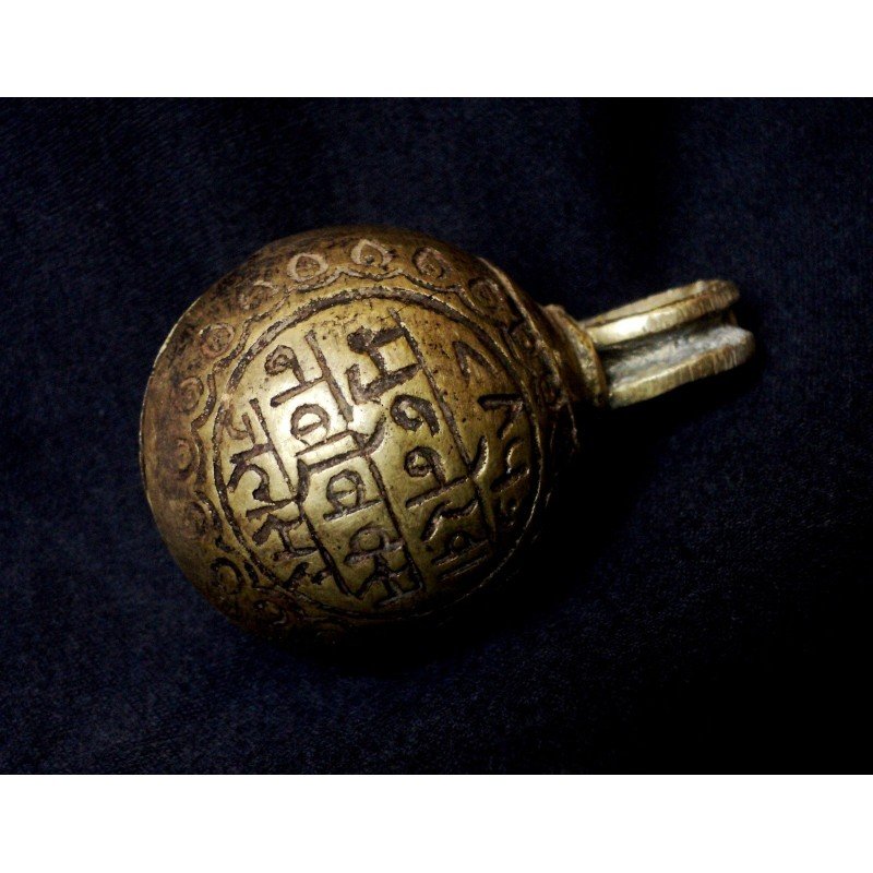 1800's Antique Solid Heavy Brass Cow-Bell (1 of 2)