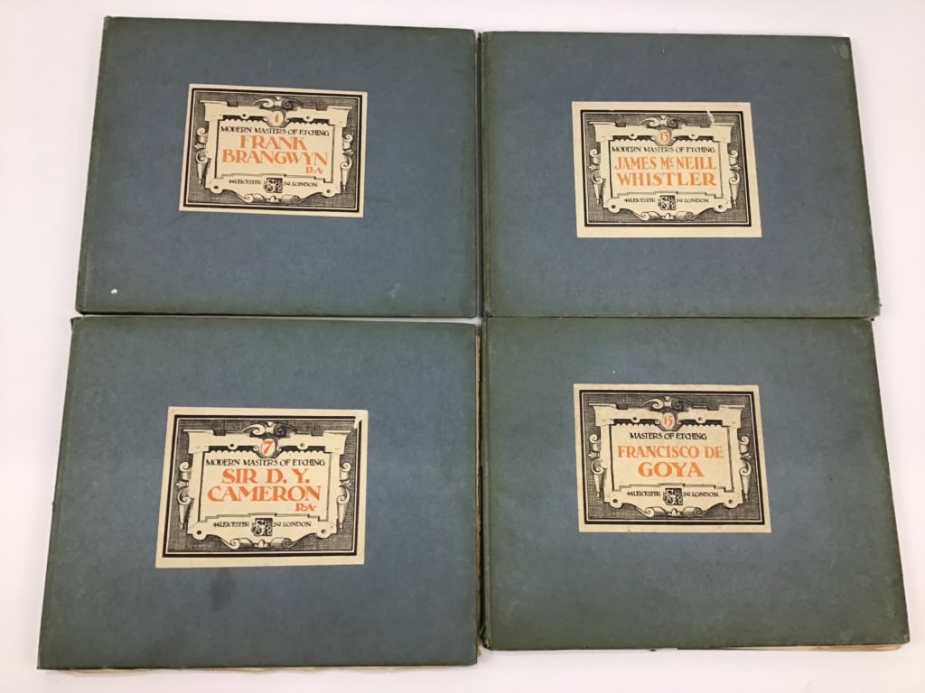 4 books of Modern Maters of Etching: 4 books of Modern Maters of Etching