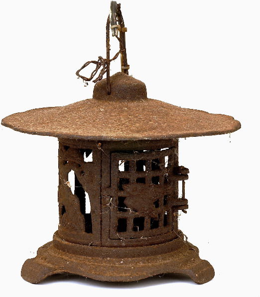 Vintage Japanese cast iron garden lantern reproduction?