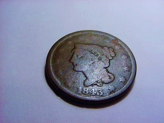 1843 LARGE CENT (1 of 2)