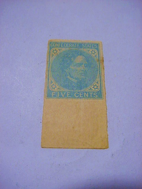 GENUINE CONFEDERATE STAMP (1 of 1)