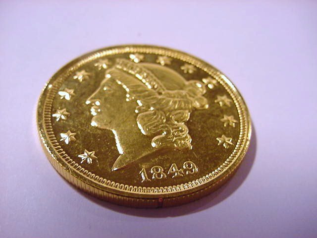 1849 $20 GOLD COIN COPY (1 of 3)