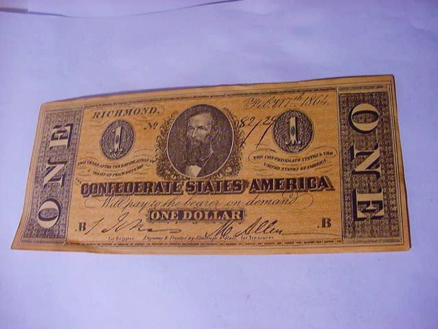 CONFEDERATE BANKNOTE COPY (1 of 5)