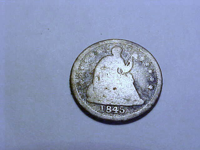 1845 SEATED DIME (1 of 2)
