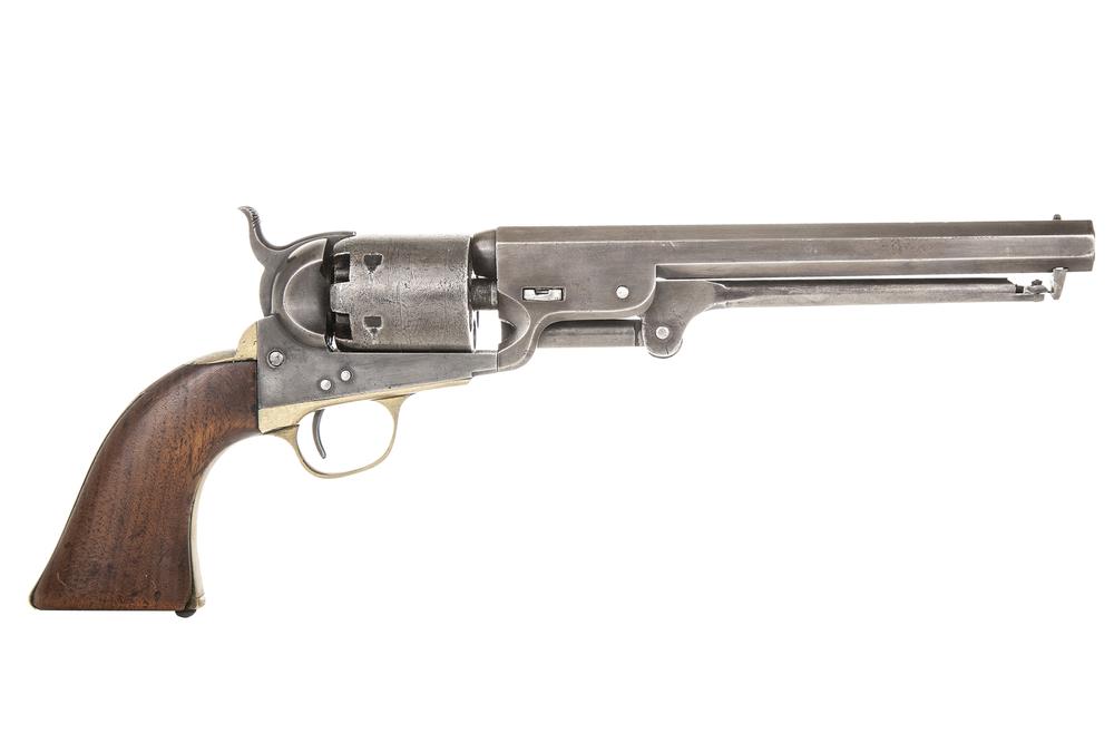 Colt Model 1851 Navy Revolver in .36 Caliber: A very fine Model 1851 Navy Revolver, manufactured in 1857, with all matching