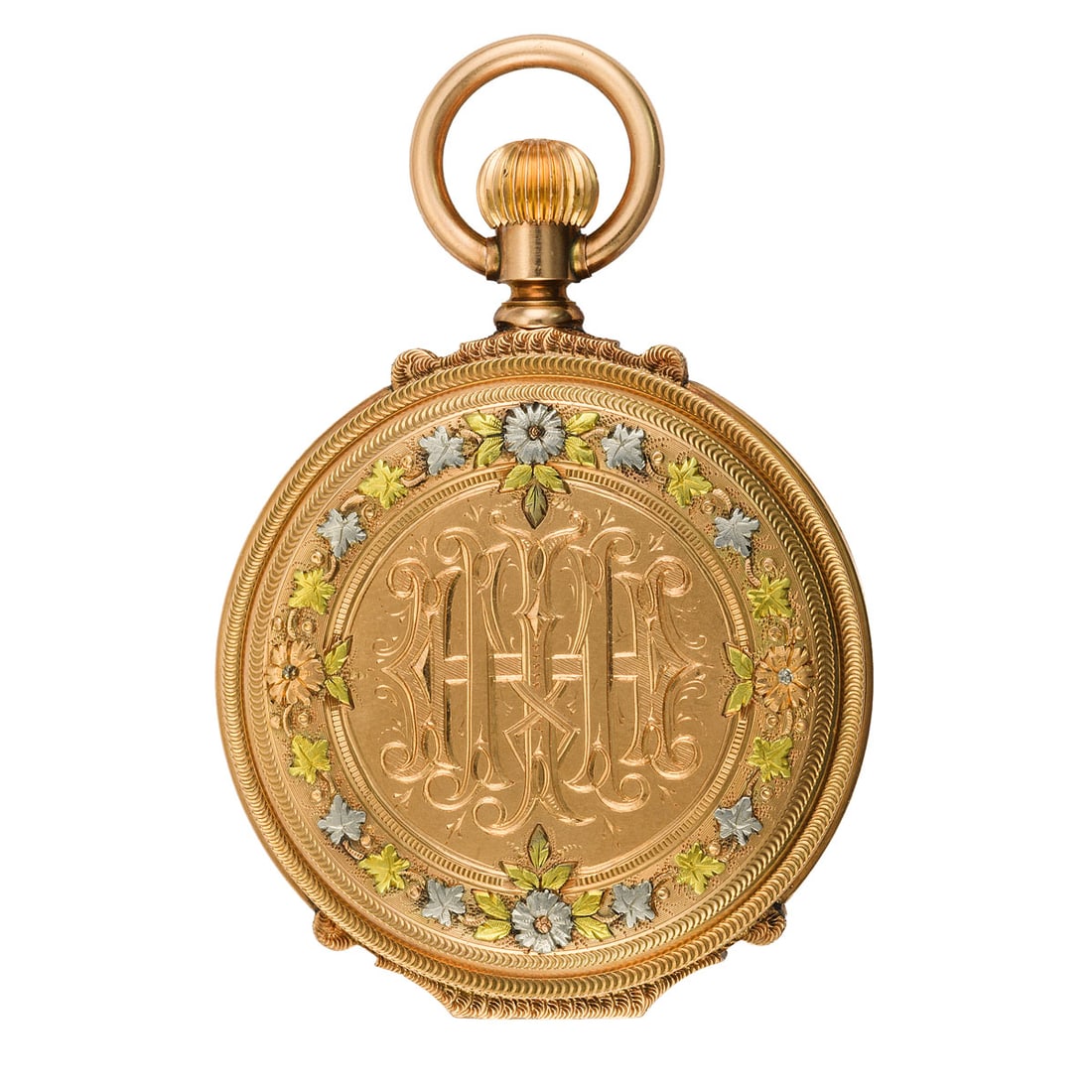 14K Yellow Gold Elgin Hunter Case Pocket Watch, Circa 1884 (1 of 6)