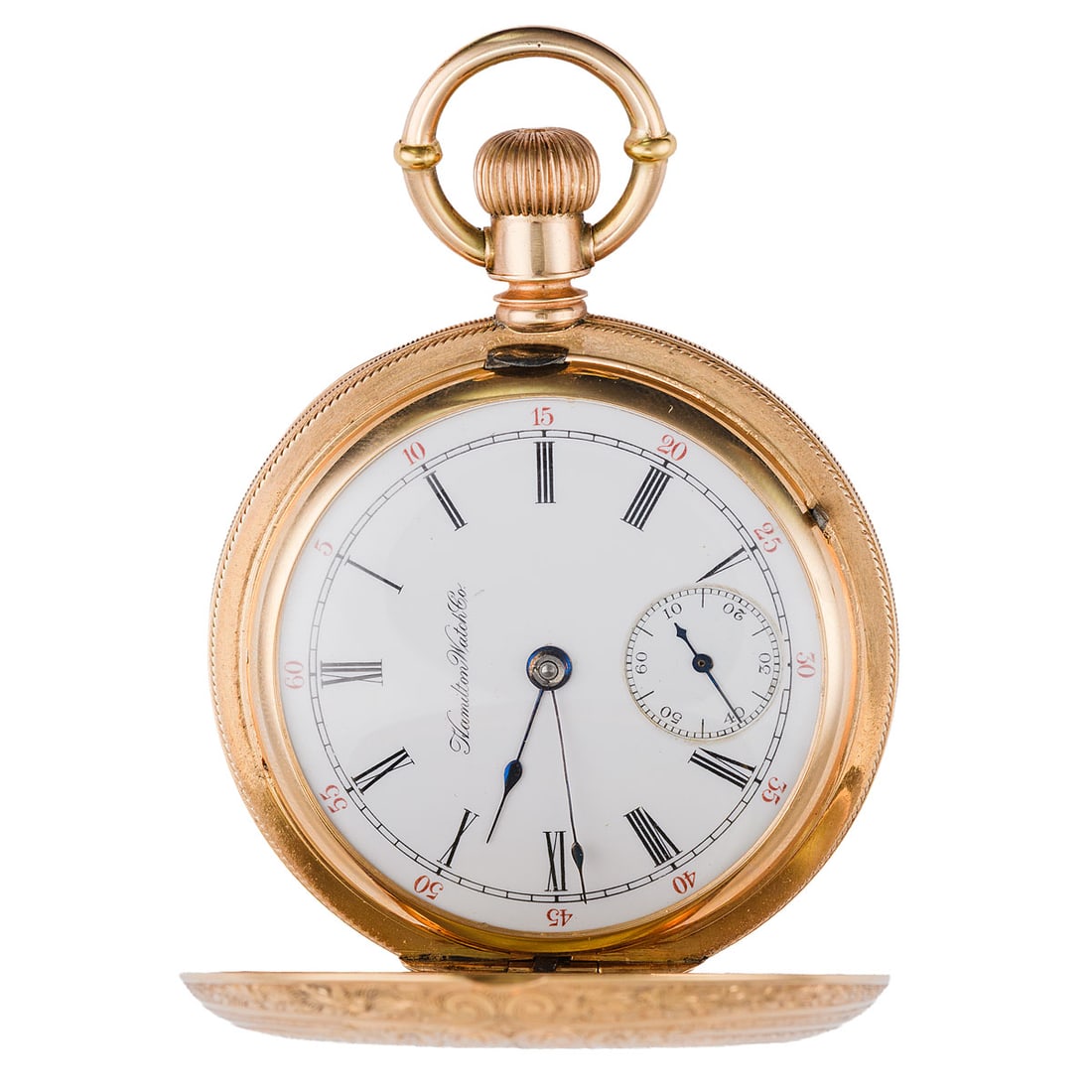 18K Yellow Gold Hamilton Grade 941 Model 2 Hunter Case Pocket Watch (1 of 4)