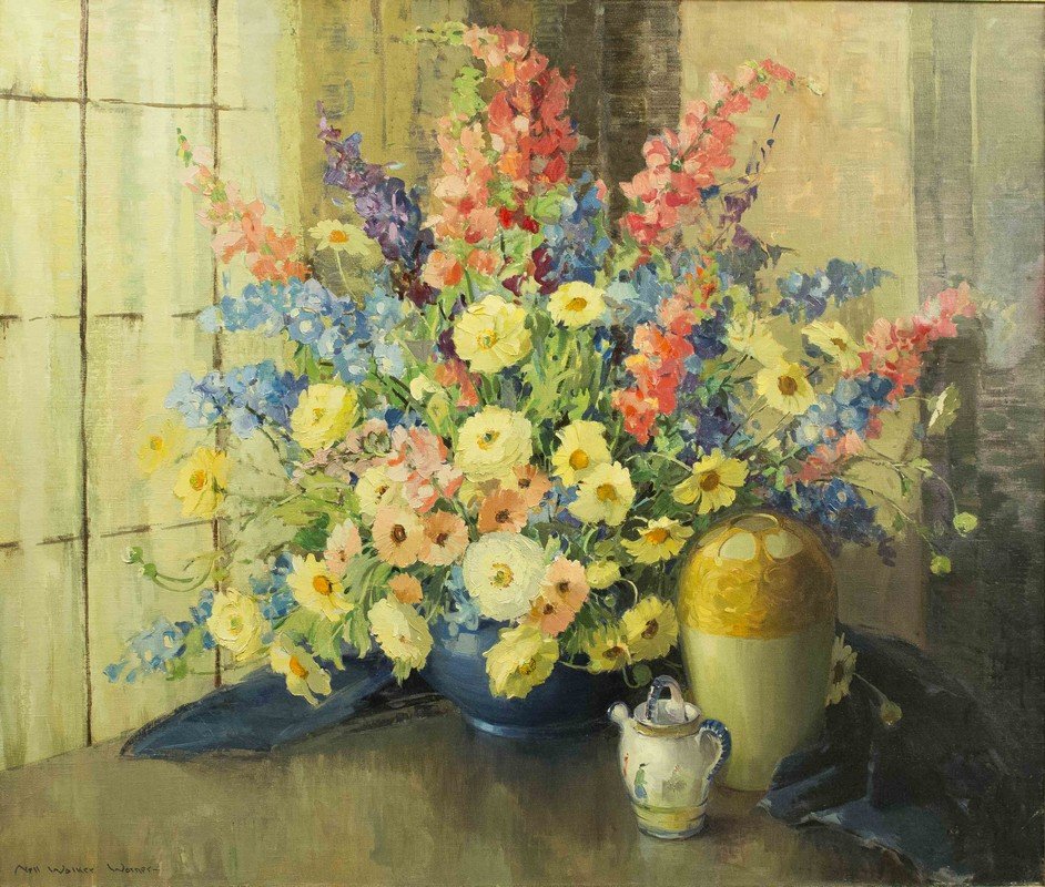Nell Walker Warner "Easter Morning" Painting: Nell Walker Warner "Easter Morning" Painting. Processing and shipping within the continental U.S. $175.00 plus 1.5% replacement cost insurance. We combine shipping to reduce cost. Please note we do n