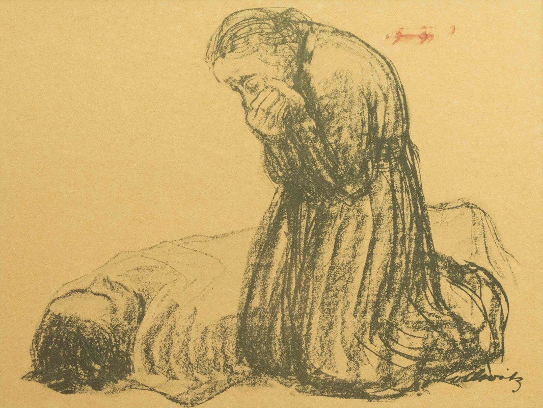 Kathe Kollwitz "Tod, Frau und Kind" Etching: Kathe Kollwitz "Tod, Frau und Kind" Etching. Processing and shipping within the continental U.S. $45.00 plus 1.5% replacement cost insurance. We combine shipping to reduce cost. Please note we do no
