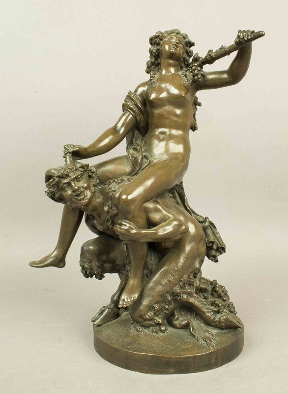 Claude Michel Clodion Satyr and Maenad Bronze: Claude Michel Clodion Satyr and Maenad Bronze. Processing and shipping within the continental U.S. $48.00 plus 1.5% replacement cost insurance. We combine shipping to reduce cost. Please note we do 
