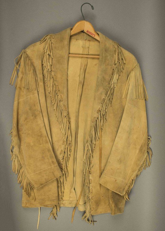 Leather Fringe Jacket Linked to Kirk Douglas Movie Role: Leather Fringe Jacket Linked to Kirk Douglas Movie Role. The jacket come from a Hollywood collector who worked in the movie industry. Please Note: The boots in Lot #0423 were supposedly worn with the