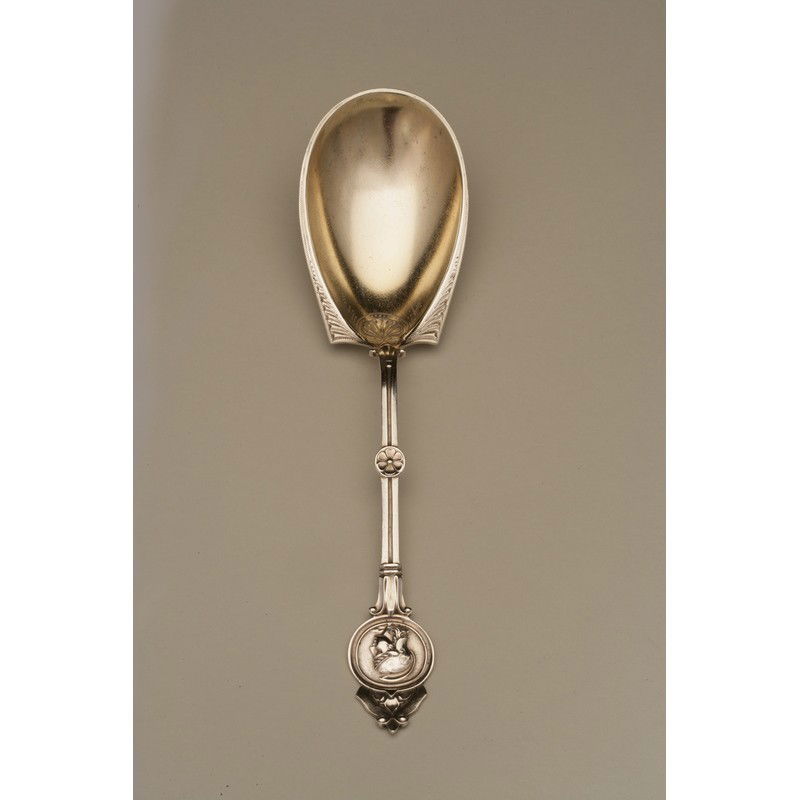 John W Tucker(1852-1886) Silver Berry Spoon (1 of 5)