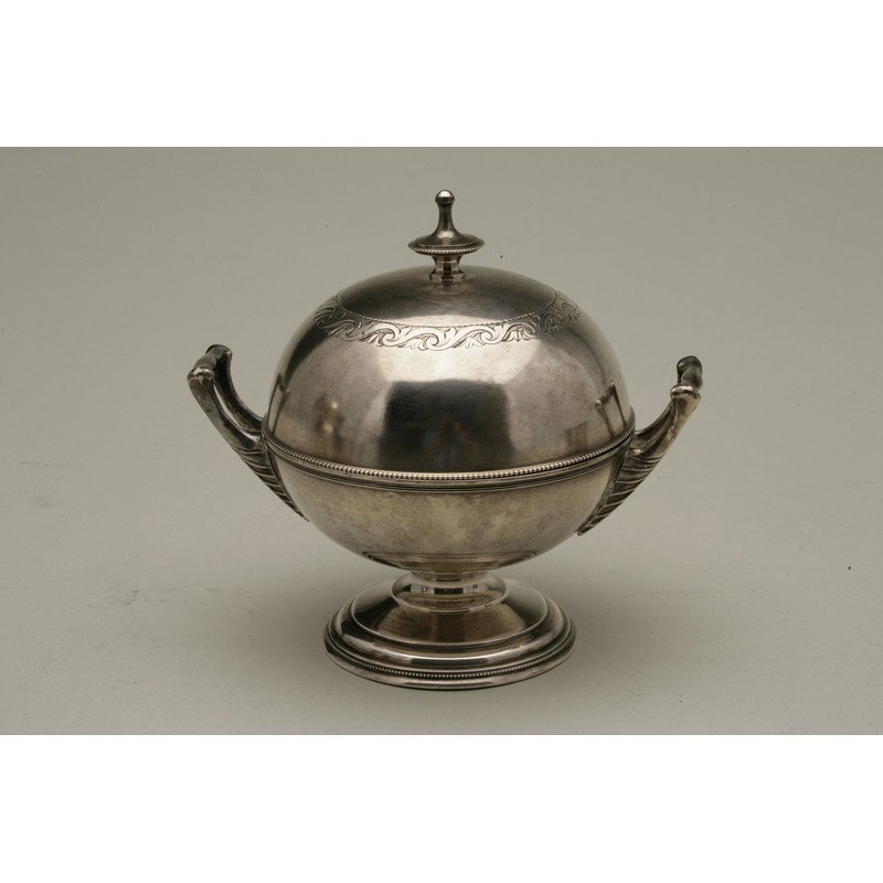 Schulz & Fischer (1863-1900) Silver Butter Server (1 of 9)