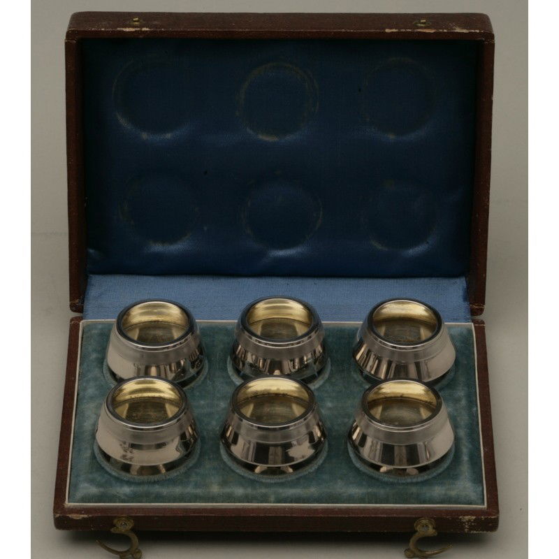Koehler & Ritter (1868-1885) Six Cased Silver Salts (1 of 4)