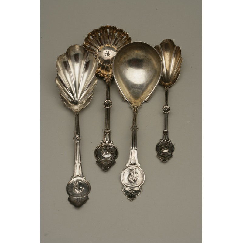 Four Silver Serving Pieces (1 of 4)