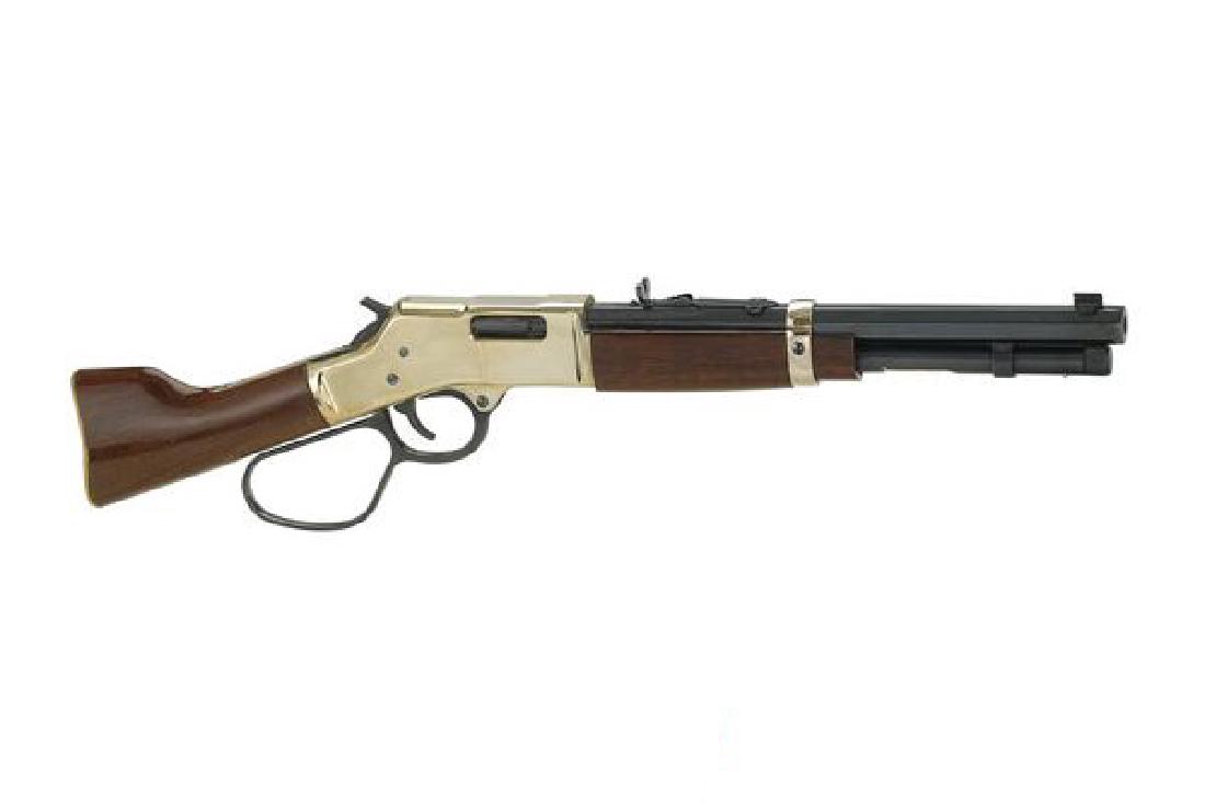 Henry Repeating Arms Pistol: Lever Action Big Boy|Mares: Manufacturer: Henry Repeating Arms Gun Type: Pistol: Lever Action Model Series: Big Boy|Mares Leg Caliber: 44M Action: Lever Action Magazine capacity: 5+1 Finish: Blue Barrel/ Hardened Brass Receiver 