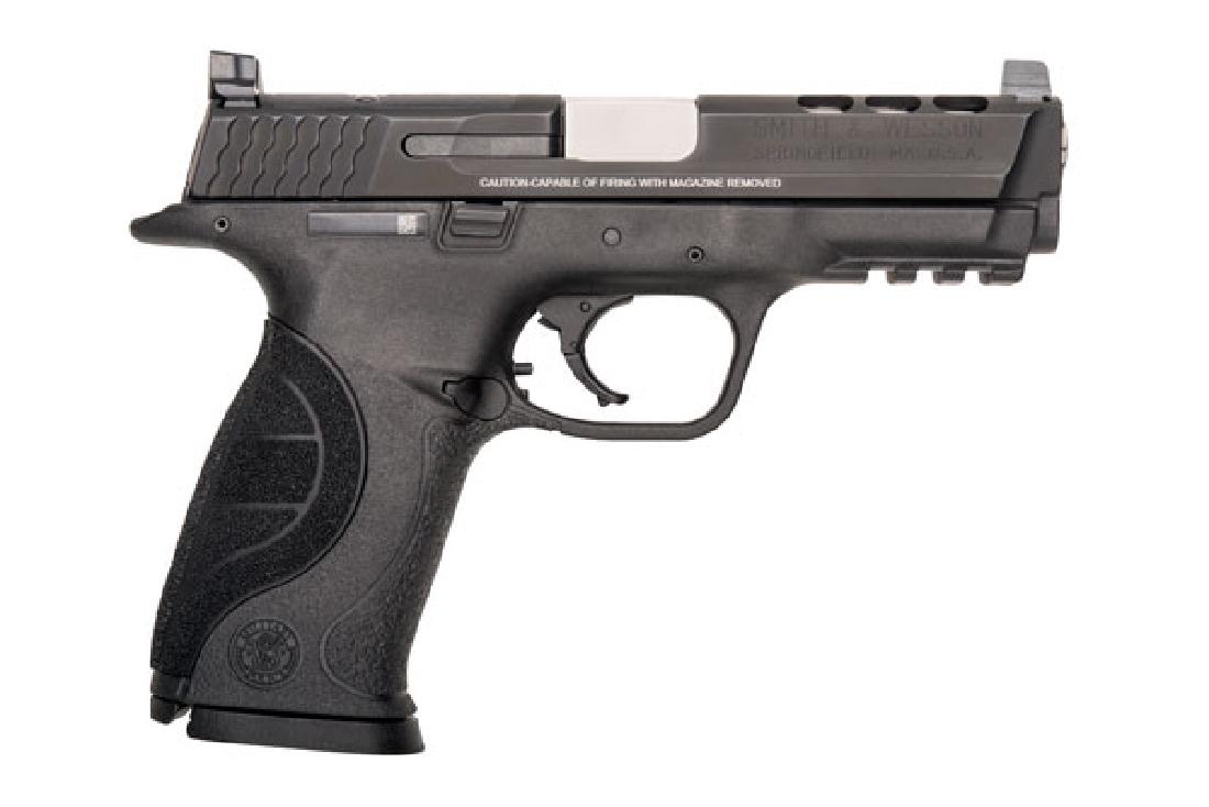 Smith & Wesson Pistol: Semi-Auto M&P Series 40SW: Manufacturer: Smith & Wesson Gun Type: Pistol: Semi-Auto Model Series: M&P Caliber: 40SW Action: Double Action (Striker Fired Action) Magazine capacity: 15+1 Finish: Black|Stainless Steel Slide Stock: