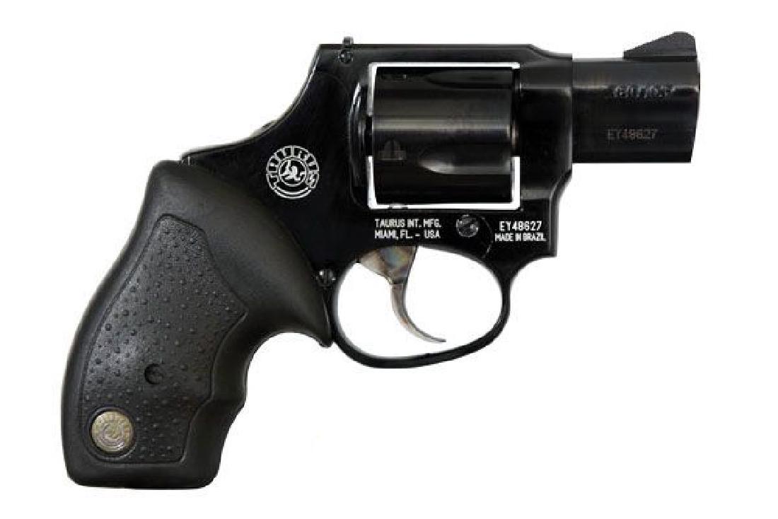Taurus Revolver: Double Action Only 380 Series 380: Manufacturer: Taurus Gun Type: Revolver: Double Action Only Model Series: 380 Caliber: 380 Action: Double Action Only Magazine capacity: 5 Finish: Blue Stock: Rubber Grip Sights: Front: Fixed Rear: Ad