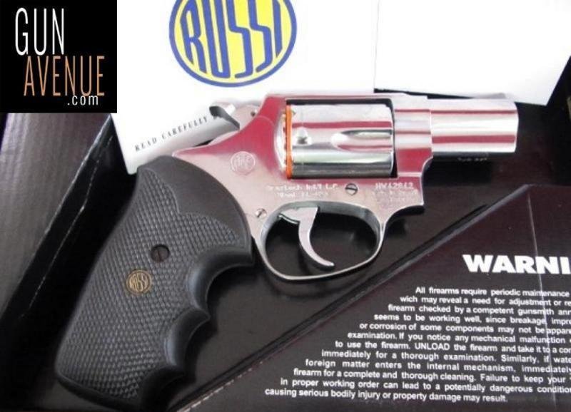Rossi .38 Special 5 Round Stainless Steel Revolver: Rossi .38 Special 5 Round Stainless Steel Revolver , Rubber Grip