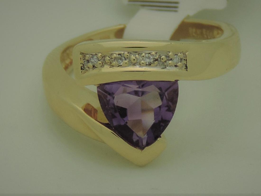 2.50 Ct Amethyst with 0.05 Ct Diamond Vintage Stat (1 of 5)